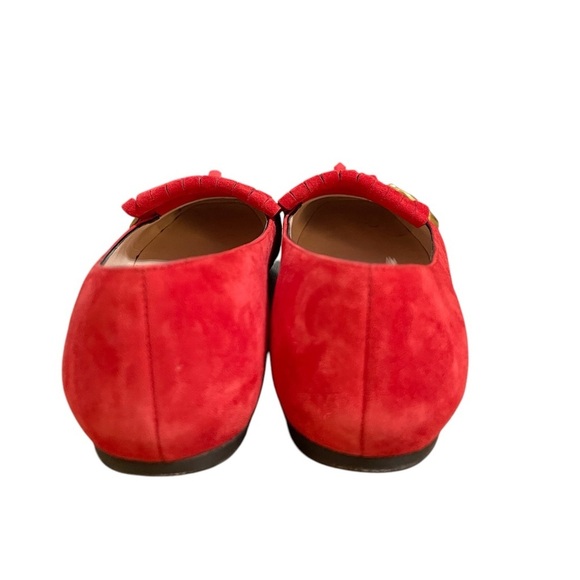 Gucci Marmont Red Fridge Ballet Flats Loafers - Picture 5 of 7